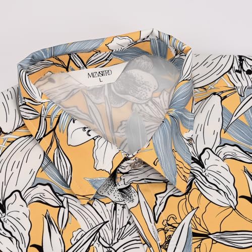 Image of Hawaiian Shirt for Men Tropical Shirts Summer Beach Button Down Short Sleeve Luau Aloha Floral Cruise Vacation Outfit 2026