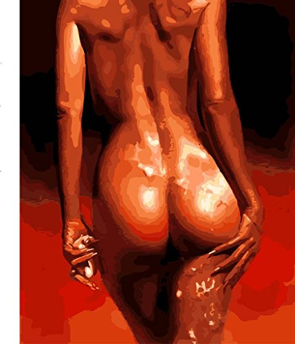 YEESAM ART Nouvelles Peinture au Numero pour Adulte Enfants - Charmant Woman Arrière Art Femme 40x50 cm - DIY Painting by Numbers numéro Cadeaux de noël
