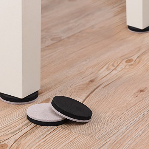 24PCS Furniture Sliders 2.5 Inch Felt Sliders Furniture Pads for Hardwood Floors and All Hard Surfaces - Thumbnail 4