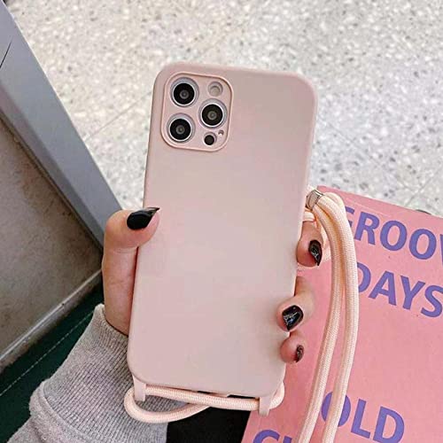 Coque cordon iPhone 11 Pro Max antichoc en silicone souple pour éviter les chutes
