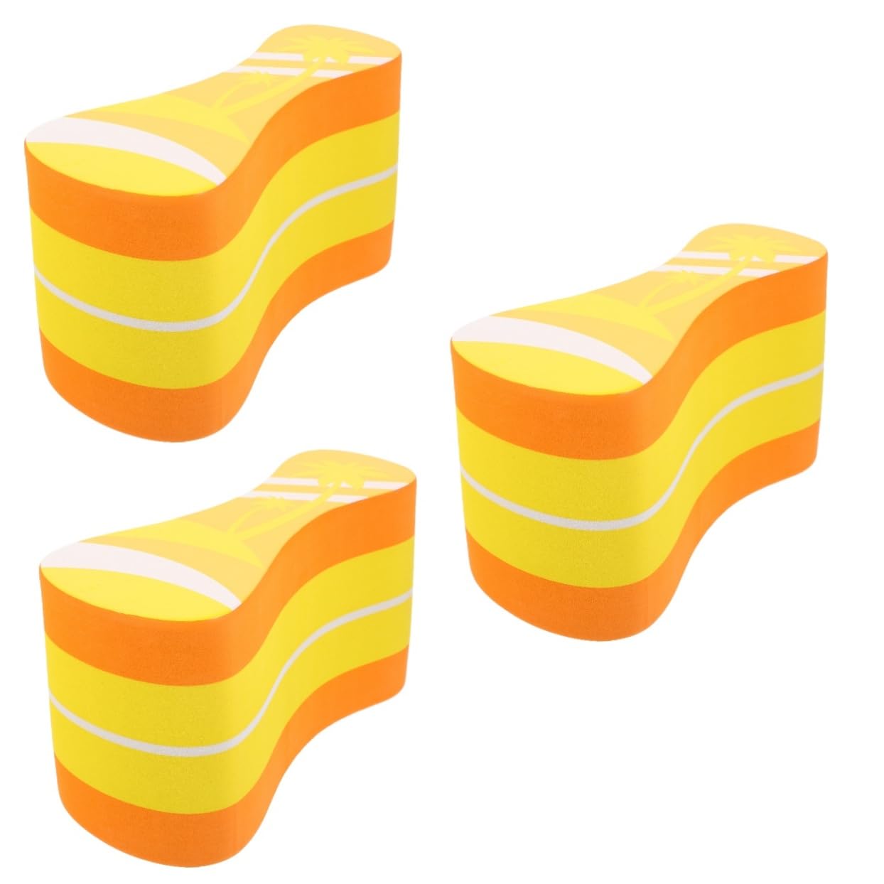 UKCOCO 3piezas Tablero De Natación Flotante para Tabla De Entrenamiento De Natación Ayuda para Principiantes La Piscina Flotador De Material Diseño De Palmera