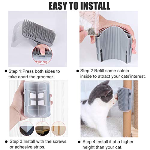 cat grooming wall mount