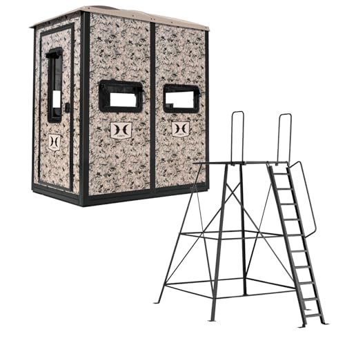 Hawk Double Hunting 4' W x 6' D x 6.5' T Assembled Camo...