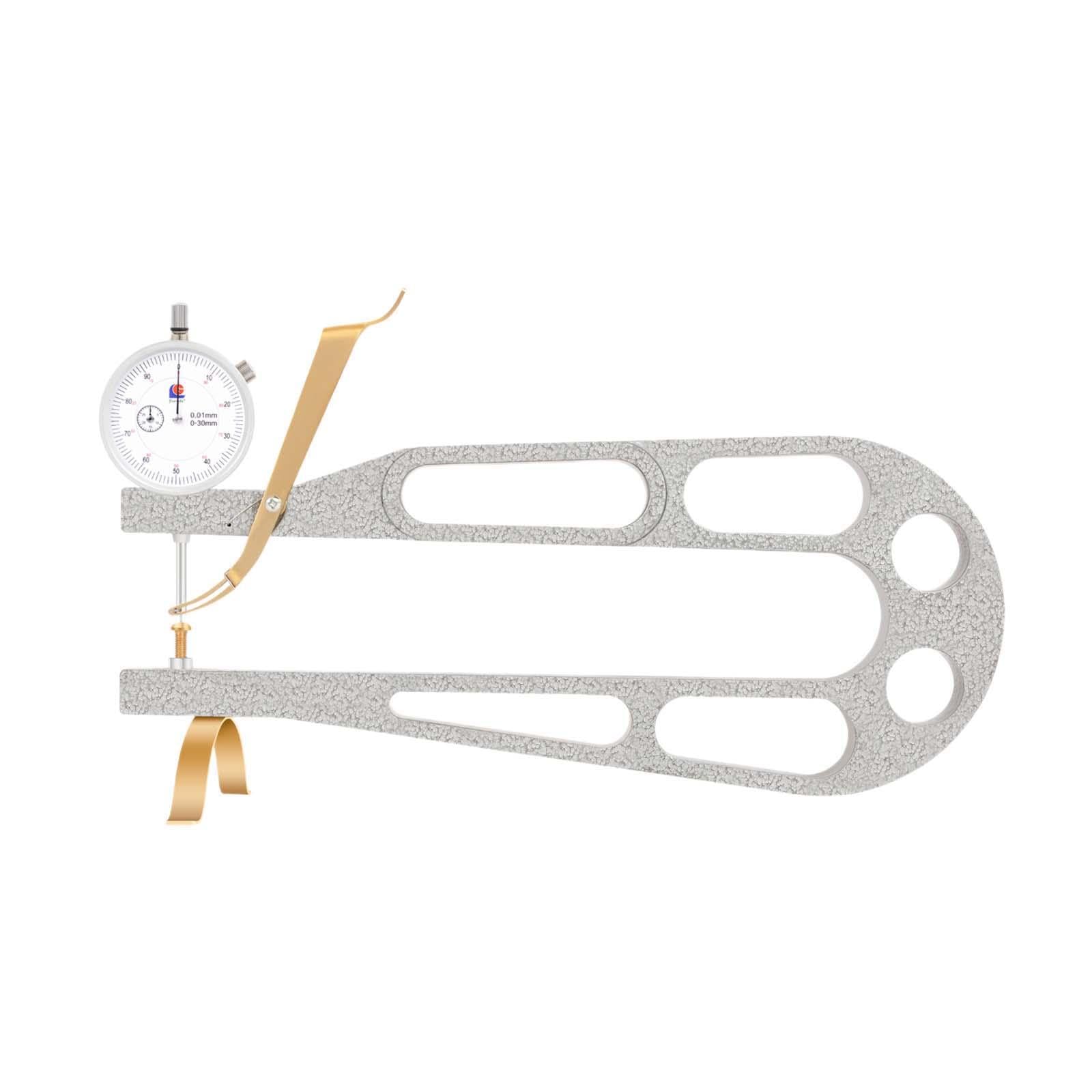 Calibro indicatore a quadrante per violino 0-10 mm, misuratore di spessore preciso, strumenti per la liuteria, comodo per i musicisti. Il misuratore di spessore è adatto per la liuteria.