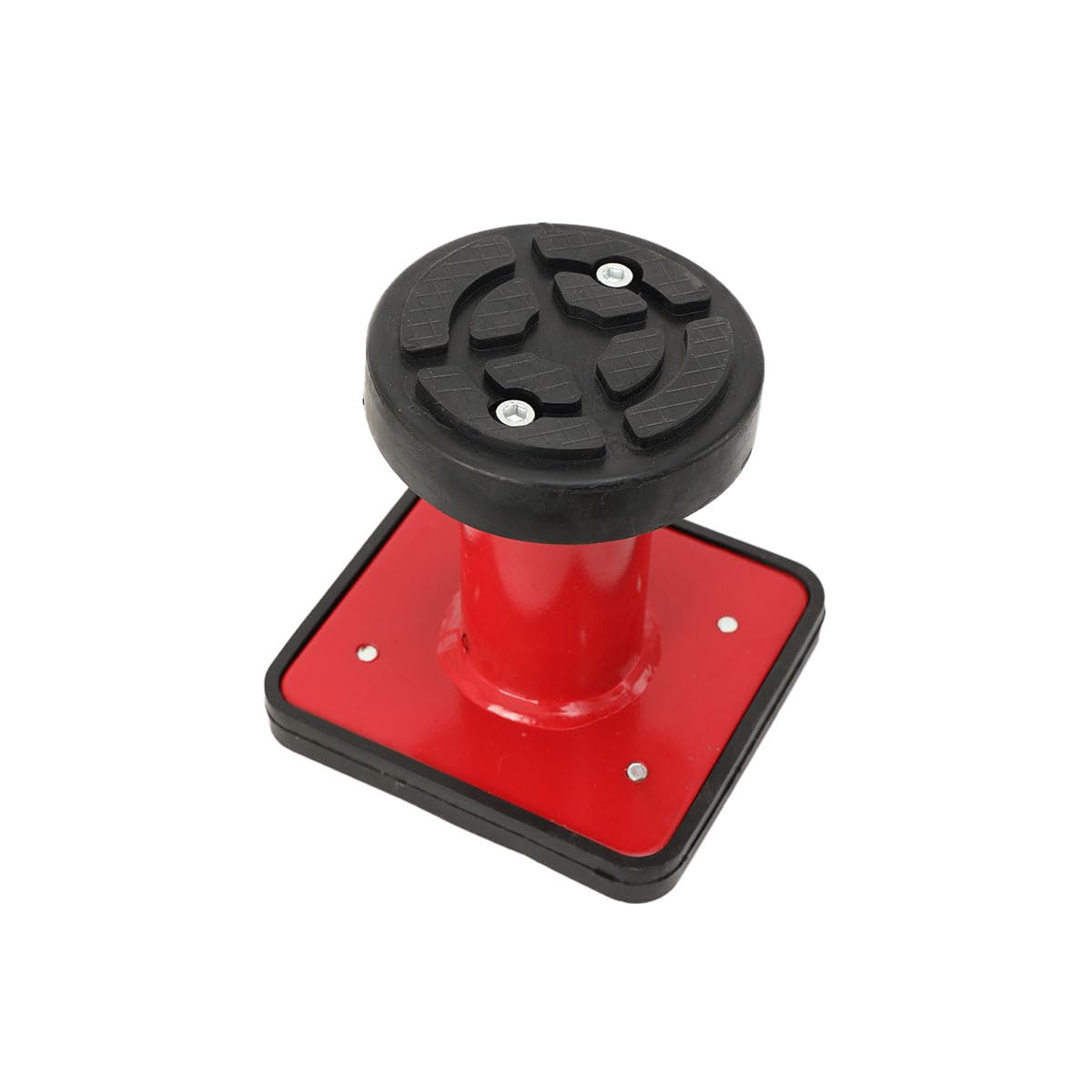 2 Stück Drehteller Tragarmteller, 15-23cm Höhe Verstellbar Gummiteller Hebebühne Aufnahmeteller Gummiauflage Nussbaum für Hebebühnen Pkw SUVs LKW, 140 × 150mm Lift-Erhöhungspad