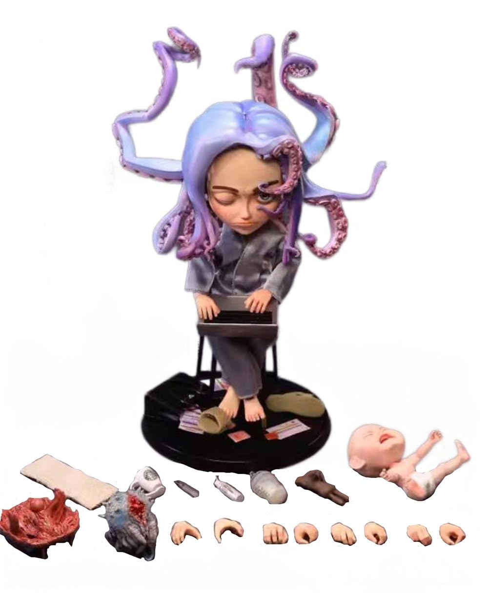 [AC] OOMODEL x MIEGO Studio SC002 Horror Series 1/12, Weak to Overtime Working ANKER Action Figure, Body, Head, Costume, Accessories, Full Set