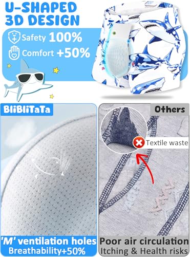 Boys Underwear,Soft Cotton Tagless Panties for Toddlers' & Little Kids' Comfort,Breathable Boxer Briefs 6-Pack4