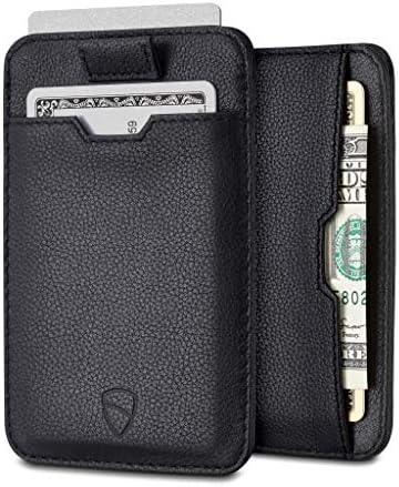 Vaultskin Mens RFID Blocking Slim Leather Card Wallet - CHELSEA Minimalist Front Pocket Cardholder