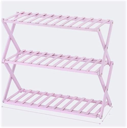 Miniatura 8 de Zapatero plegable, de varias capas, para instalación libre, armario de madera para zapatos, para dormitorio, puerta de almacenamiento, organizador