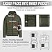 Spyder Packable Puffer Jacket Men with Hood, Lightweight Winter Jackets for Men