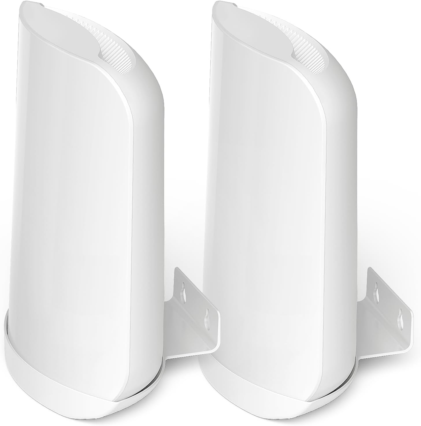 Wall Bracket for Eero Max 7 Aluminum Alloy Max 7 Wall Mount Sturdy and Durable Space Saving Wall Mount Holder Compatible with Max 7 Mesh WiFi Router (White-2Pack)