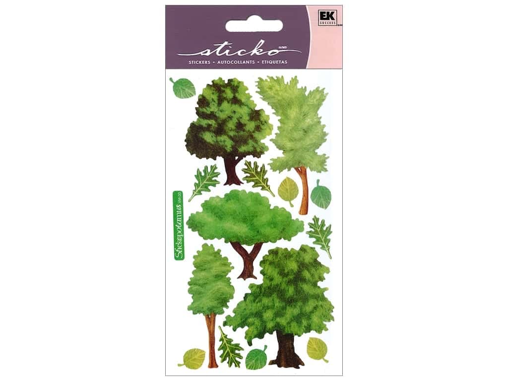 jbr1116 Sticko Vellum Stickers - Trees