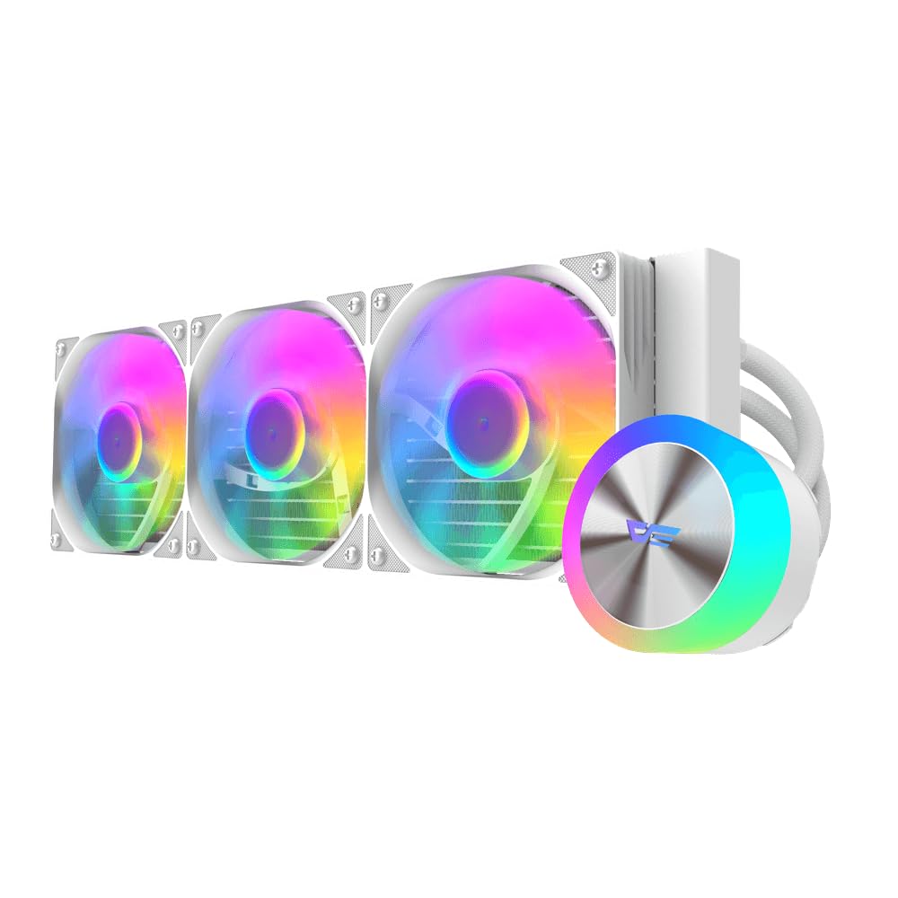 Amazon | darkFlash 水冷 CPUクーラー DG360 [360mm・ホワイト