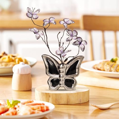 Sculpture porte-bouquet céramique pour table chic - 8