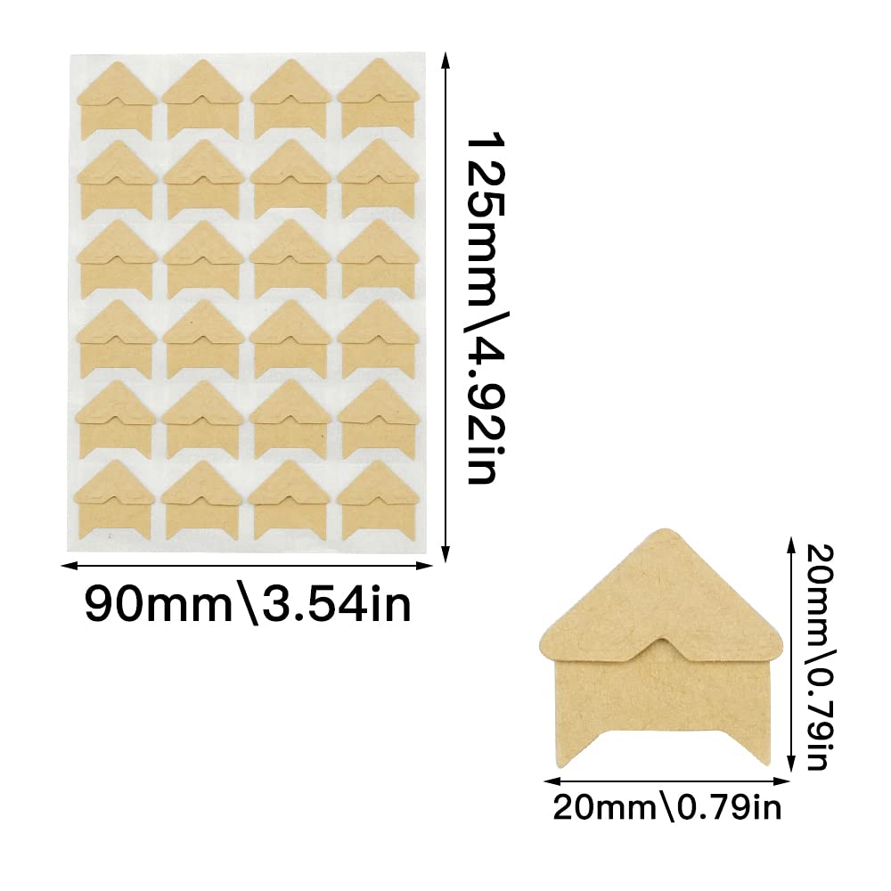 Adesivi Angoli Foto Kraft - 240 Pezzi Per Album, Scrapbooking E Decorazioni Fai Da Te - Foto 11