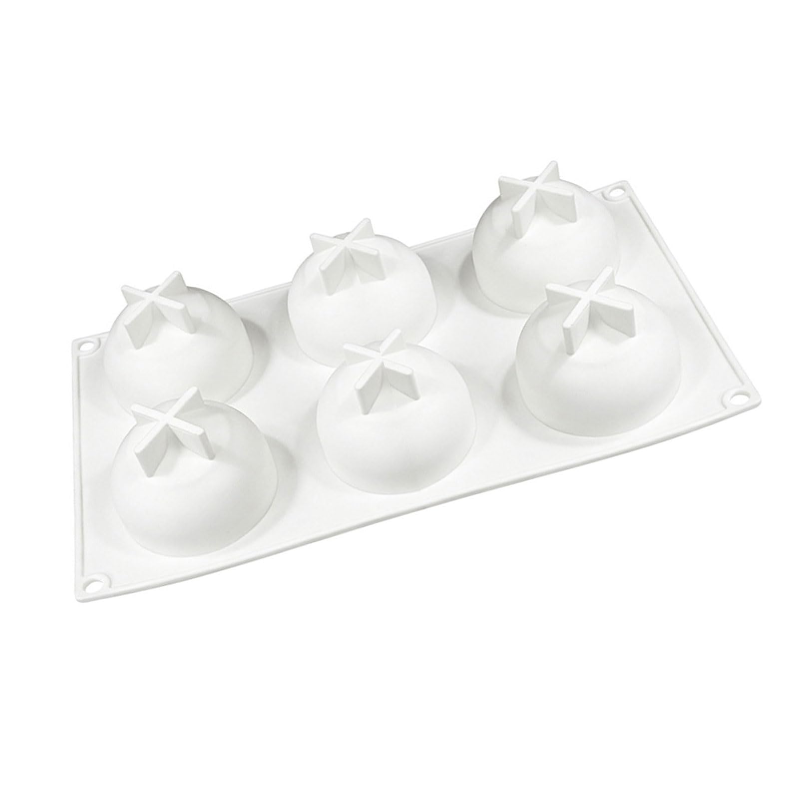 Oxxggkao Multipurpose Silicone Ghostly Shape Molds 6 Cavity for Creating Fun Dessert During Halloween Parties and Gatherings Halloween Ghostly Silicone Molds