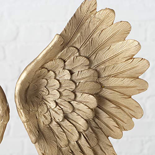 Figura Alas de Ángel Doradas Antiguas 16.25 pulg miniatura 7