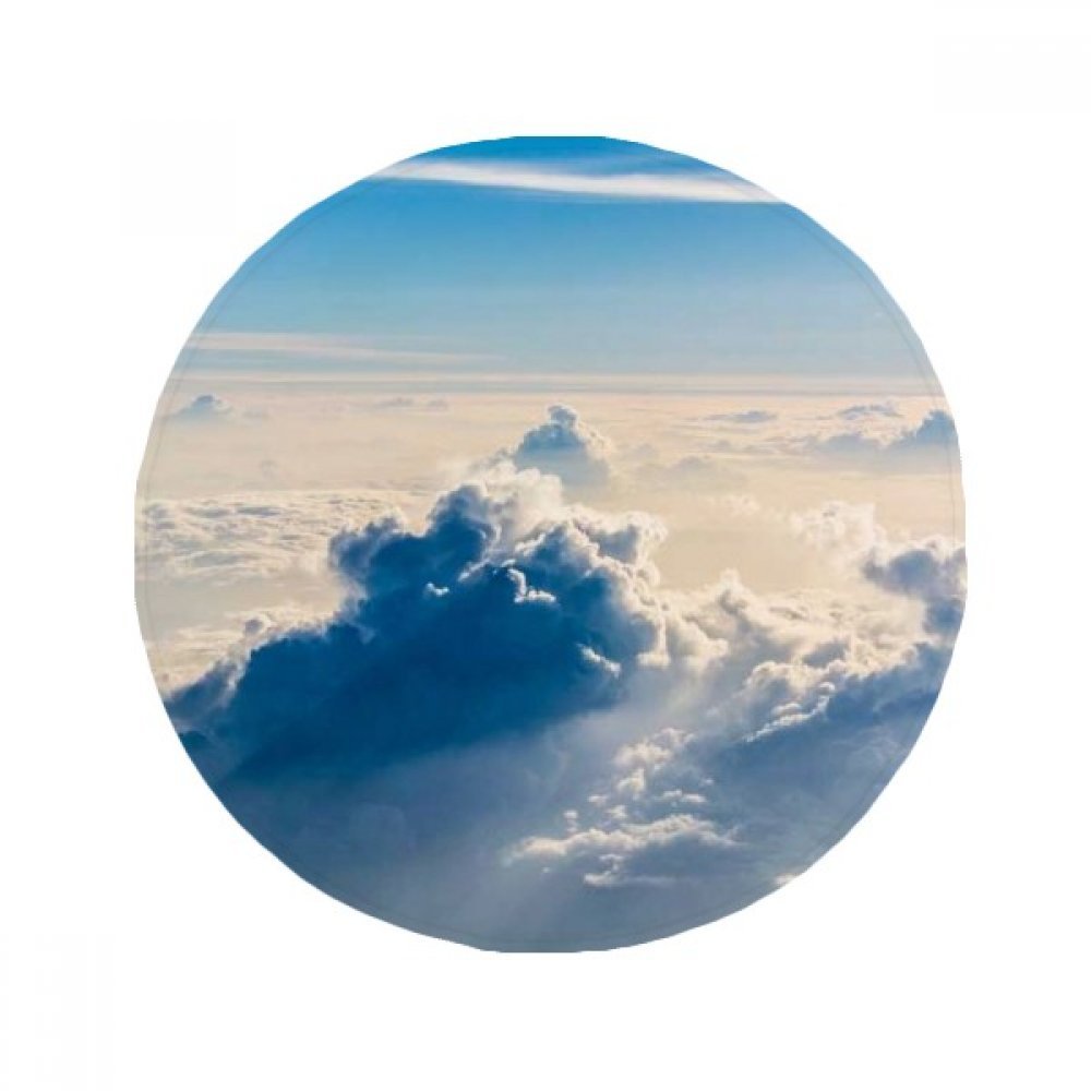 Tapis de sol rond Nuages Soleil Bleu Sky antidérapant pour éviter les glissades dans la cuisine