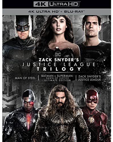 Image of DC Zack Snyder's Justice League Trilogy - Man of Steel + Batman v Superman: Dawn of Justice - Ultimate Edition + Zack Snyder's Justice League (4K UHD + Blu-ray) (8-Disc Box Set)