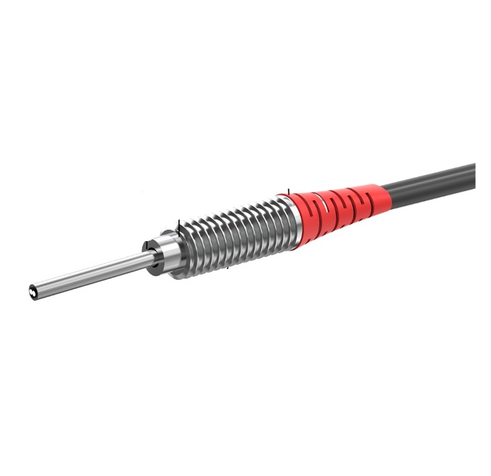 HJCMOONB Fiber Optic Sensor Diffuse Reflection M6 5/10mm Needle Length coaxial Non-coaxial Diffuse Reflection photoelectric Sensor(Non Coaxial M6 40mm)