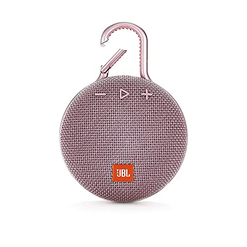 Image of JBL Clip 3, Wireless Portable Bluetooth Speaker with Mic, JBL Signature Sound, Integrated Carabiner, Vibrant Color Options with IPX7 Waterproof & AUX (Pink)