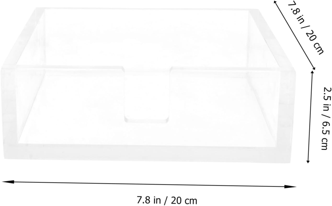 STOBAZA Napkin Holder Dispenser Acrylic Napkin Storage Rack for Banquet Wedding Party