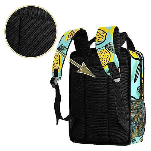 Sac à dos vert citron multicolore 14x10.2x4.7 in pour enfant