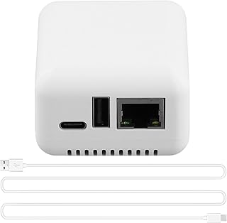 Iyalezirk Servidor de impresión Mini P330 Conexión por cable USB 2.0 Impresión fácil, Mini NP330 Servidor de impresión en la nube