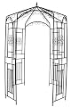 1. GO Steel Garden Arch, 8' High x 5'2" Wide, Garden Arbor for Various Climbing Plant, Outdoor Garden Lawn Backyard Gazebo