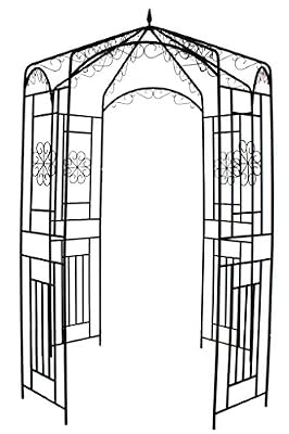 1. GO Steel Garden Arch, 8' High x 5'2" Wide, Garden Arbor for Various Climbing Plant, Outdoor Garden Lawn Backyard Gazebo