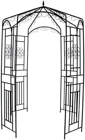 1. GO Steel Garden Arch, 8' High x 5'2" Wide, Garden Arbor for Various Climbing Plant, Outdoor Garden Lawn Backyard Gazebo