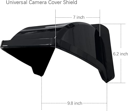 Vista 31 de OOSSXX Cámara de seguridad universal Sun Rain Cover Shield Cover Shield para cámara de vigilancia Techo protector para domo/Bullet cámara exterior