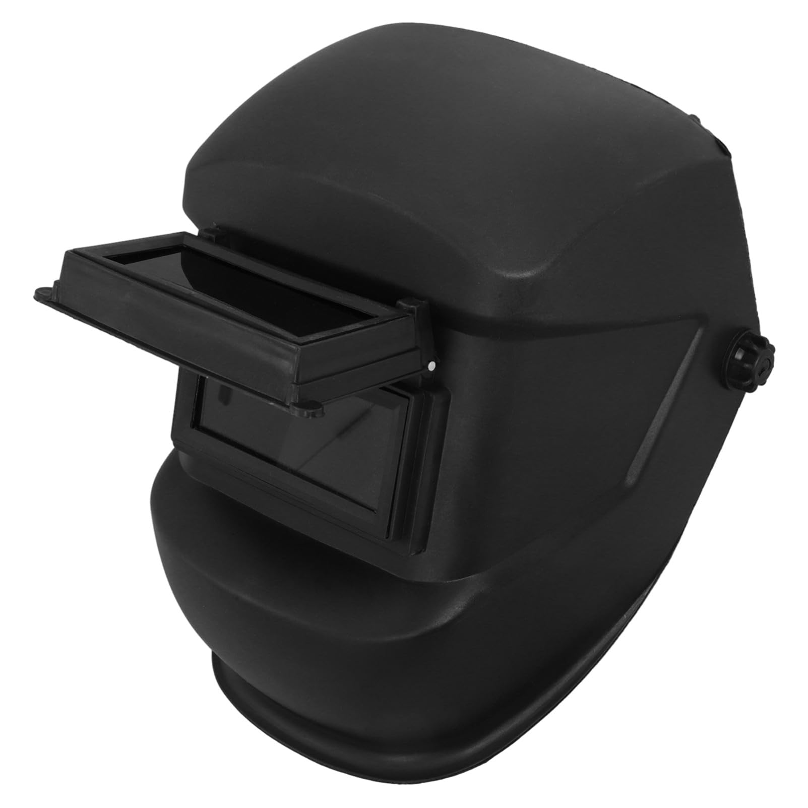 Casco de Soldadura Abatible Negro, Visor Transparente para Soldar
