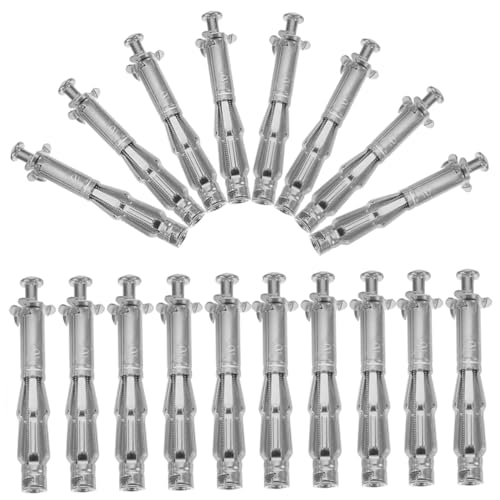 SOLUSTRE 22 Pack Drywall Screws and Anchors Metal Expansion Nut Screws Fixing Bolts for Interior
