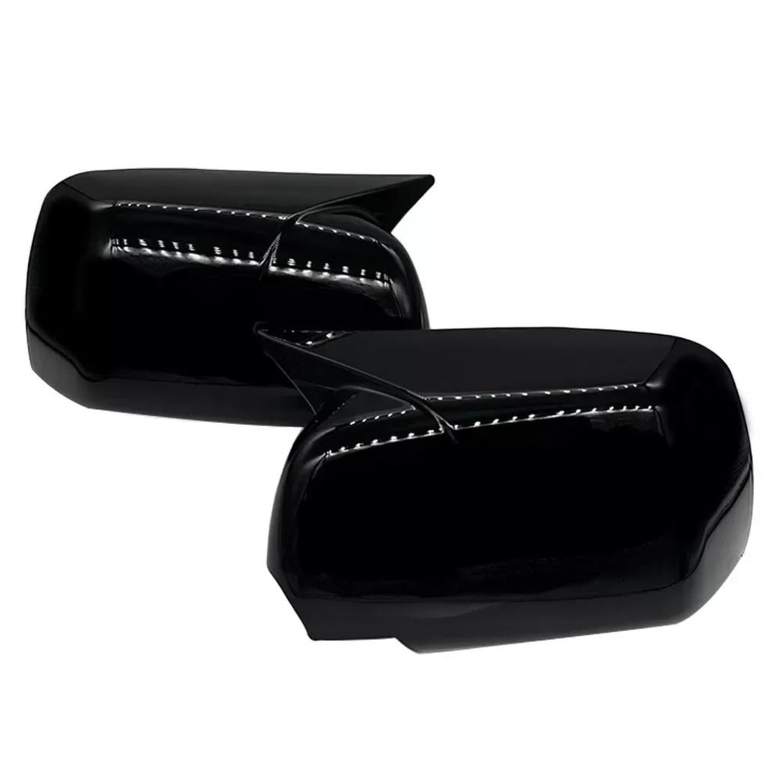 for X5 E53 1999-2006 Car Rearview Side Mirror Cover Wing Cap Exterior Door Trim Sticker(Gloss Black)