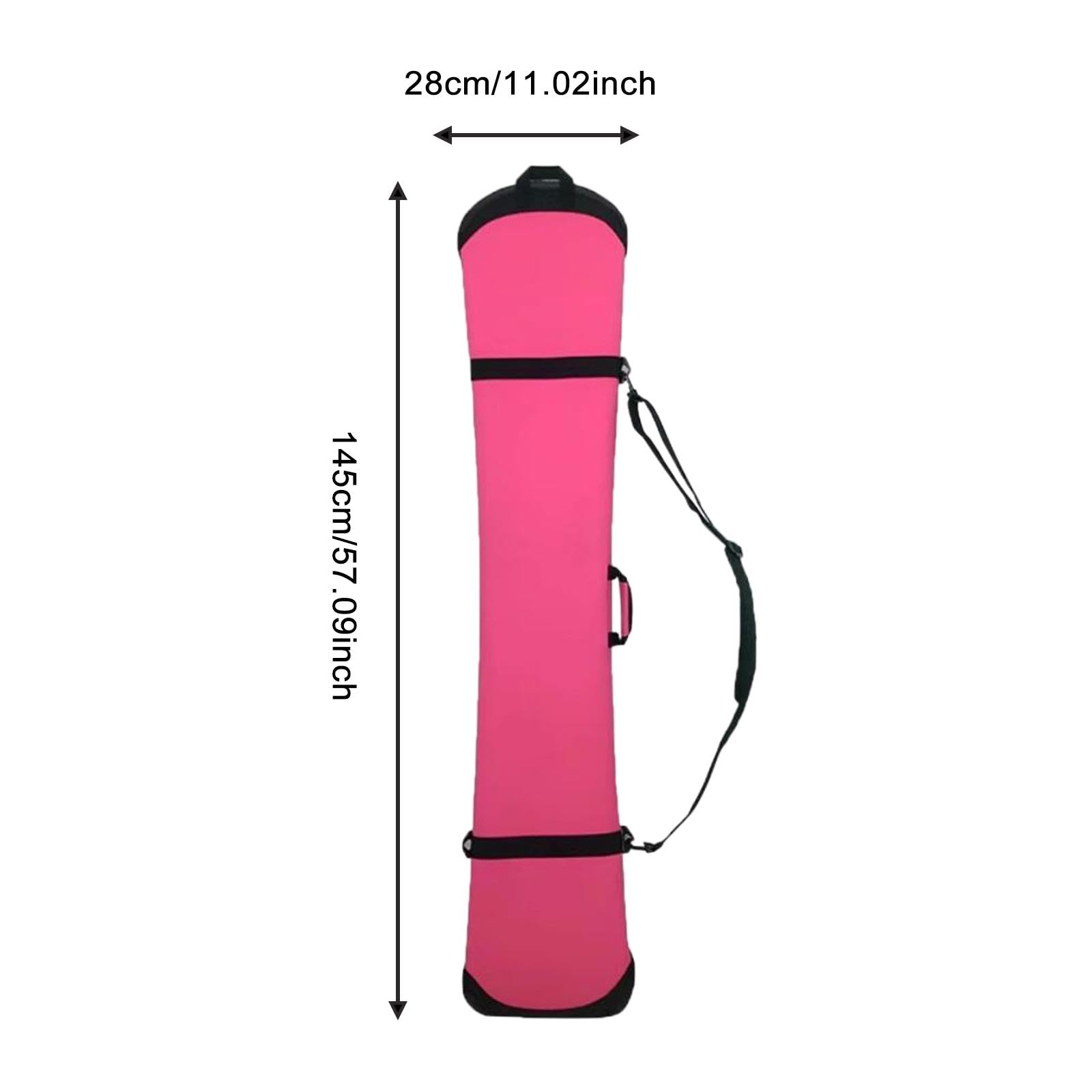 Homyl Snowboard Housse de Protection Snowboard Housse de Transport Sac de Rangement Pochette Universelle en Néoprène Souple avec Bandoulière Adaptée Aux Dép