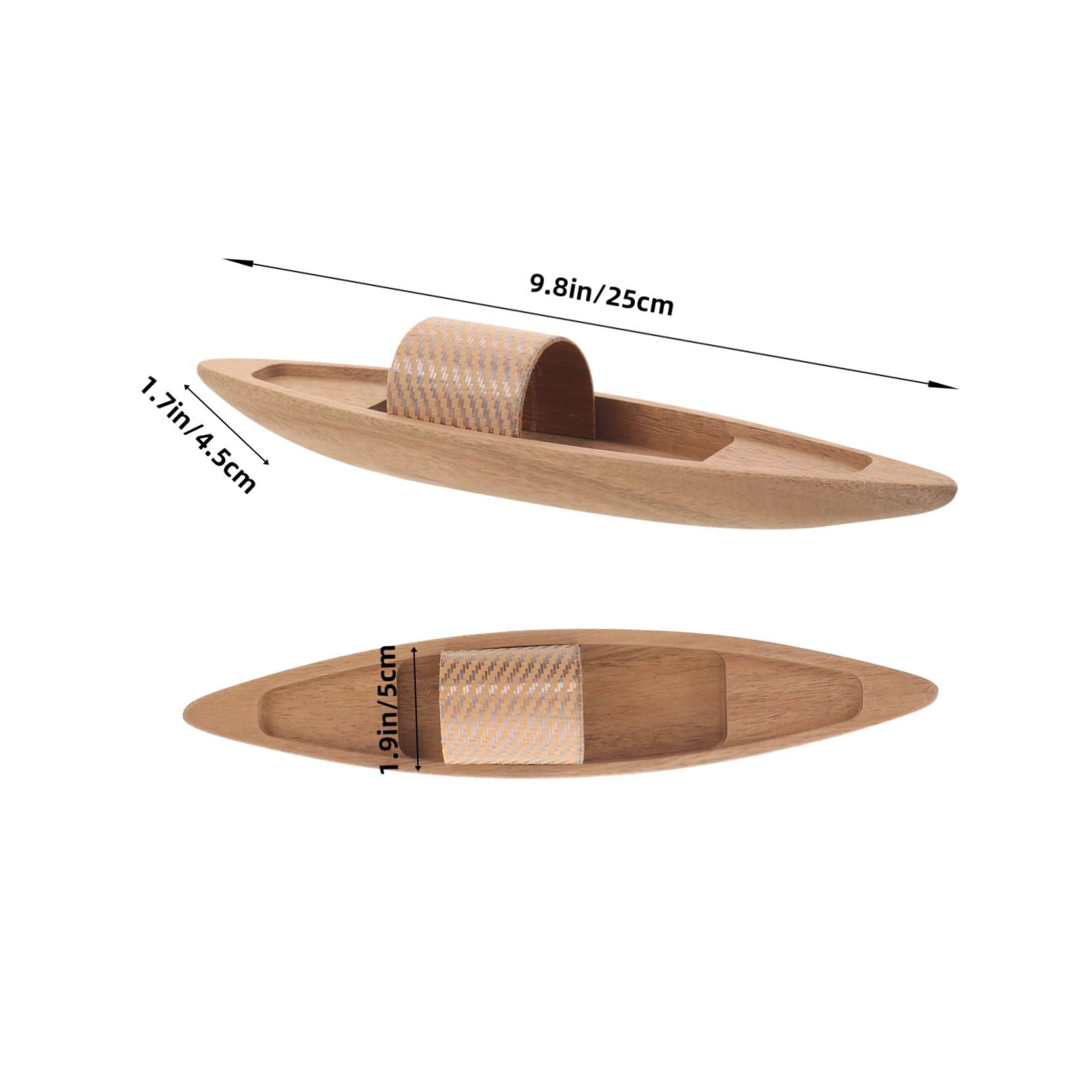 MOLUCKFU Natural Wooden Boat Model Decoration Tabletop Ornament for Home Office and Rustic Craft for and Nautical Themes Material