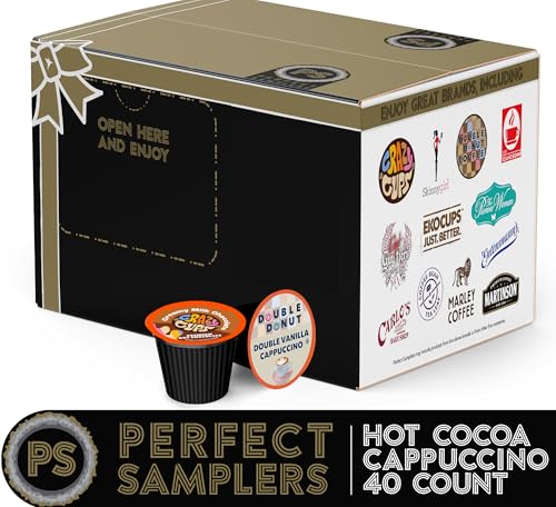 image for Crazy Cups Cappuccino & Hot Chocolate Variety Pack, Gift Set for Keuri