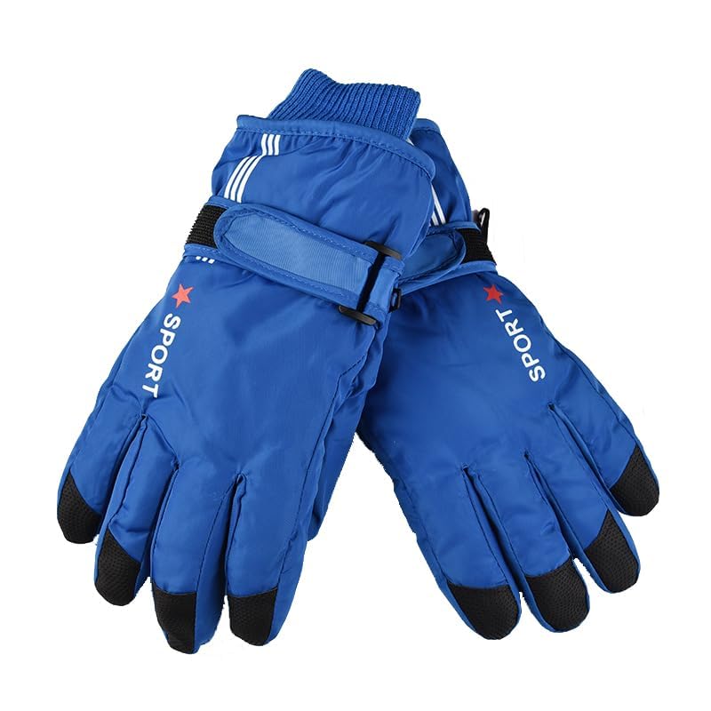 Image of UTOWO Kids Winter Cold Weather Ski Gloves Boy-Girl Warm Windproof Snow Gloves for Snowboarding Sledding Cycling Toddler 3-6T