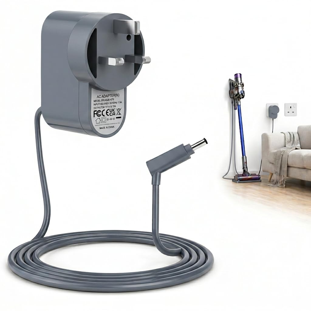 Equiyoal 26.1V Fast Charger for Dyson V6 V7 V8 Replacement Cable 1.8m