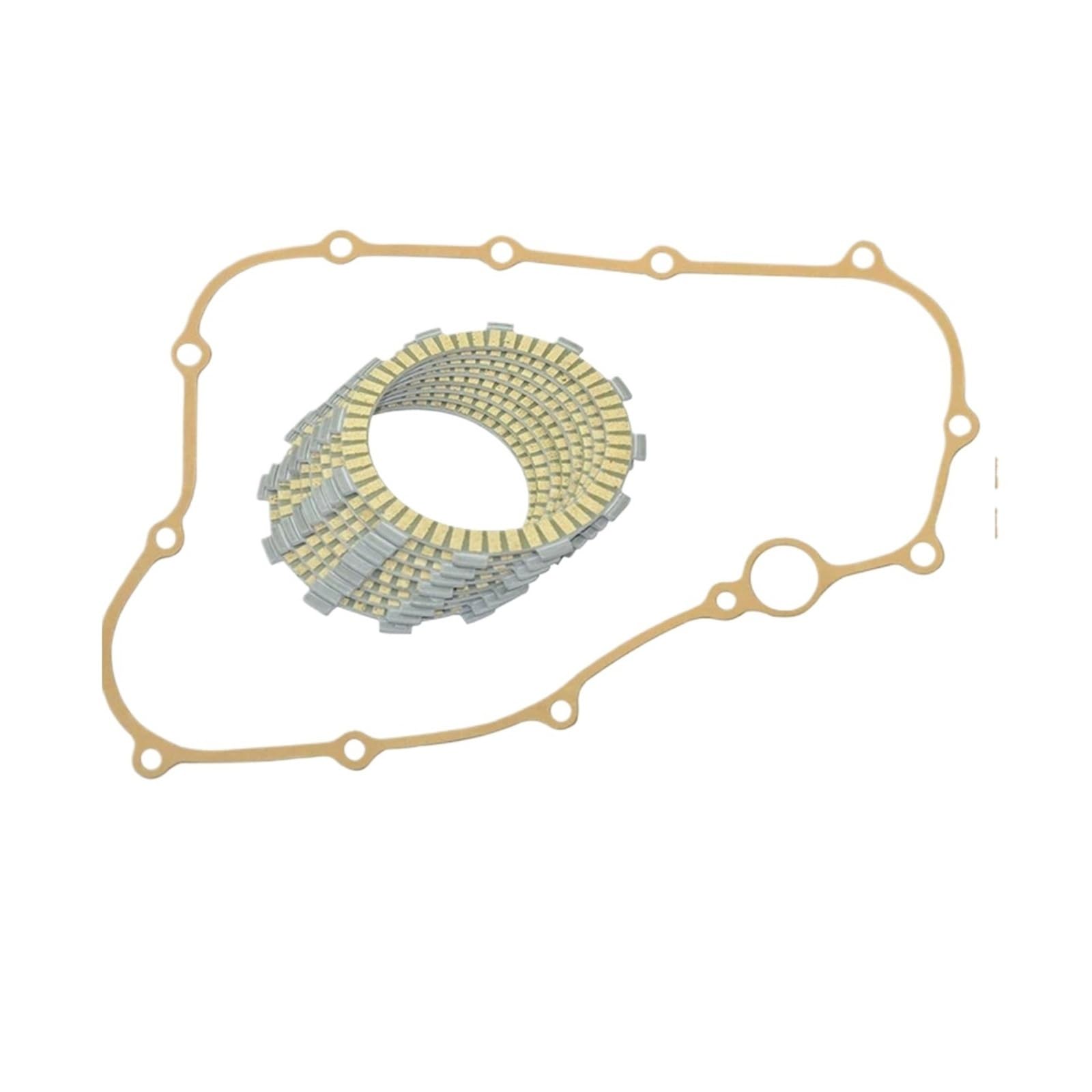 Kupplungsscheibe Für CRF250R 04-07 CRF 250 R CRF250 8 PCS Motorrad Faserige Kupplungsscheiben Platten Rechter Kurbelgehäusedeckel Dichtung