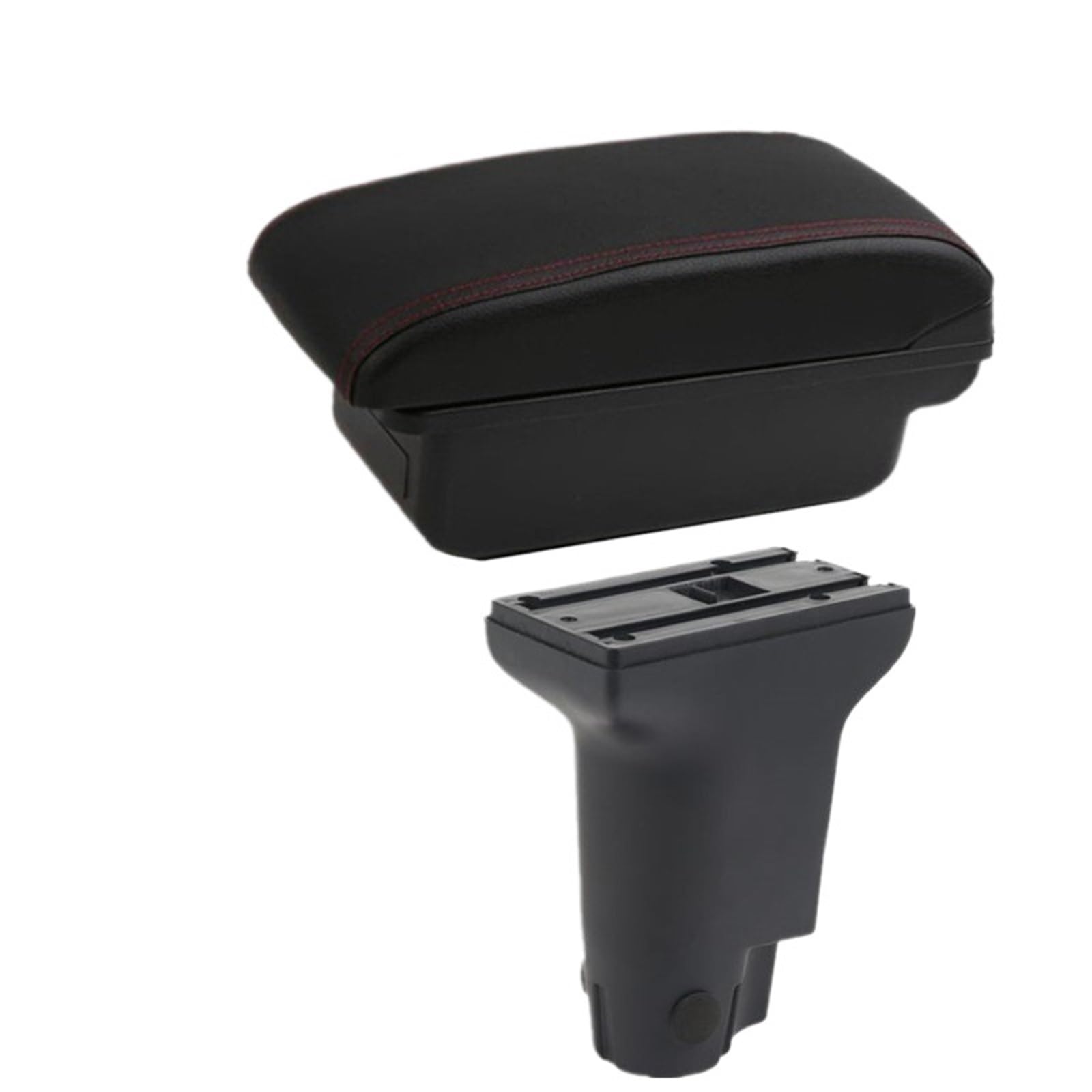 POZMNGTI Armrest Compartment Fit For Fiat CRONOS Car Armrest Box Dedicated Retrofit Heighten Interior Center Storage Box Accessories(A1 red line No USB)