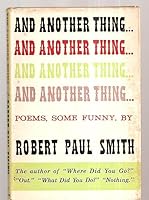 And Another Thing, Poems, Some Funny B000MREL2Y Book Cover