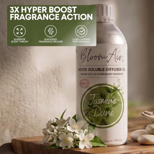 Image of Jasmine Dune Diffuser Oil for Home Fragrance, 1 Litre Refill