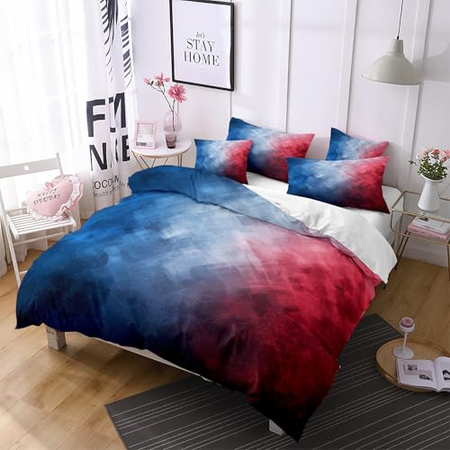 Parure de lit 260x240 microfibre douce avec housse de couette