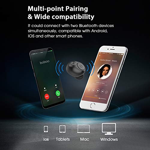 Image of Hitage Earbuds TWS-13 True Wireless Bluetooth Earbuds Headset Wireless Earphones Bluetooth Headphones with Mic HD Stereo Sound Lightweight & Ergonomic Earphones