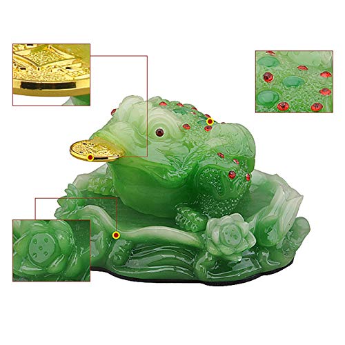 Crapaud de fortune argenté pour décoration de tableau de bord de voiture