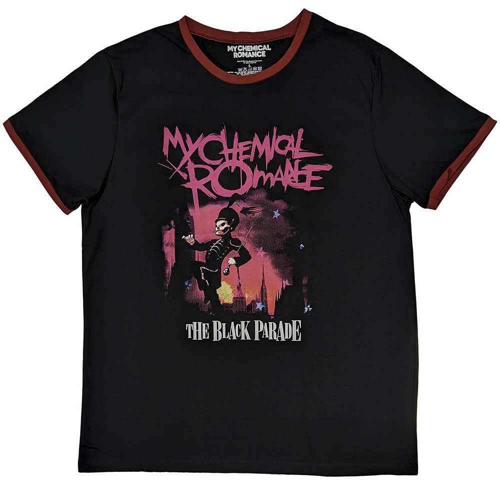 Rock Off officially licensed products My Chemical Romance Black Parade Ringer T Shirt XL