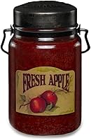 Vista 21 de McCall’s Candles Vanilla Bourbon Vela perfumada de 26 onzas Hecha en EE. UU. Frasco rústico vintage con asa de transporte Fragancia cálida