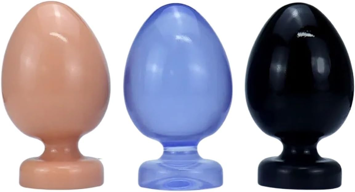 6 Sizes Large Beads Anal Plug Huge Butt Plug Anus Dilator Anal Expansion Sex Toys for Women Men (Color : Black-XXL, Size : A)